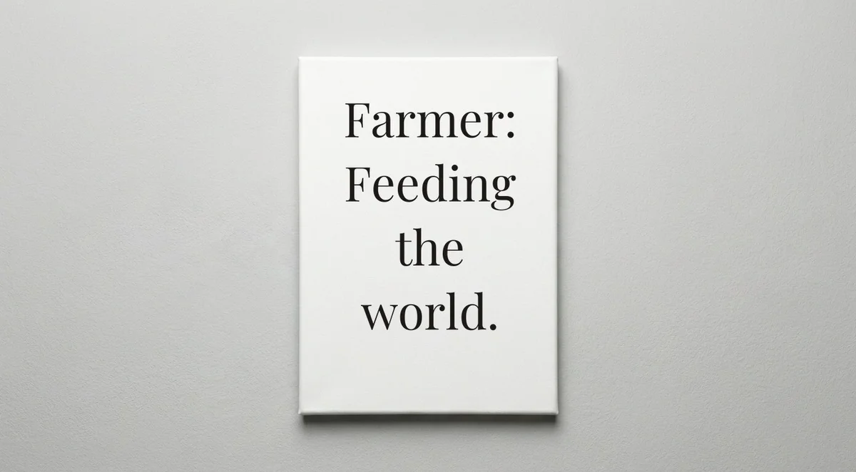 Farmer quote wall art - canvas print