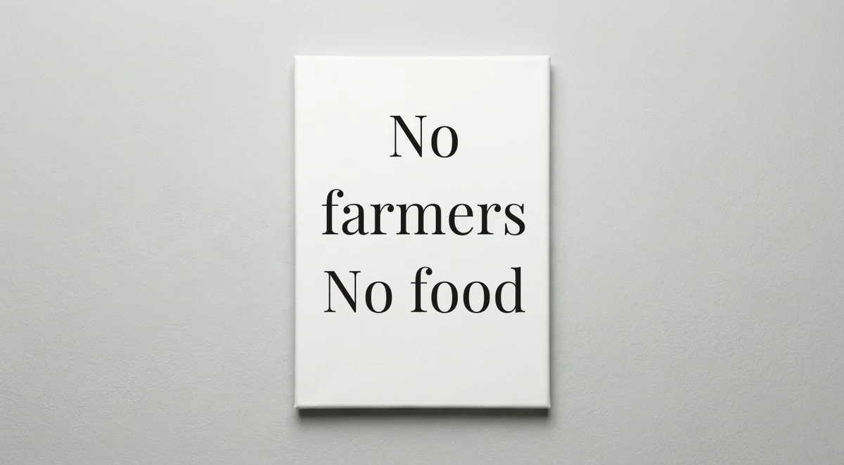 Farmer quote wall art - canvas print