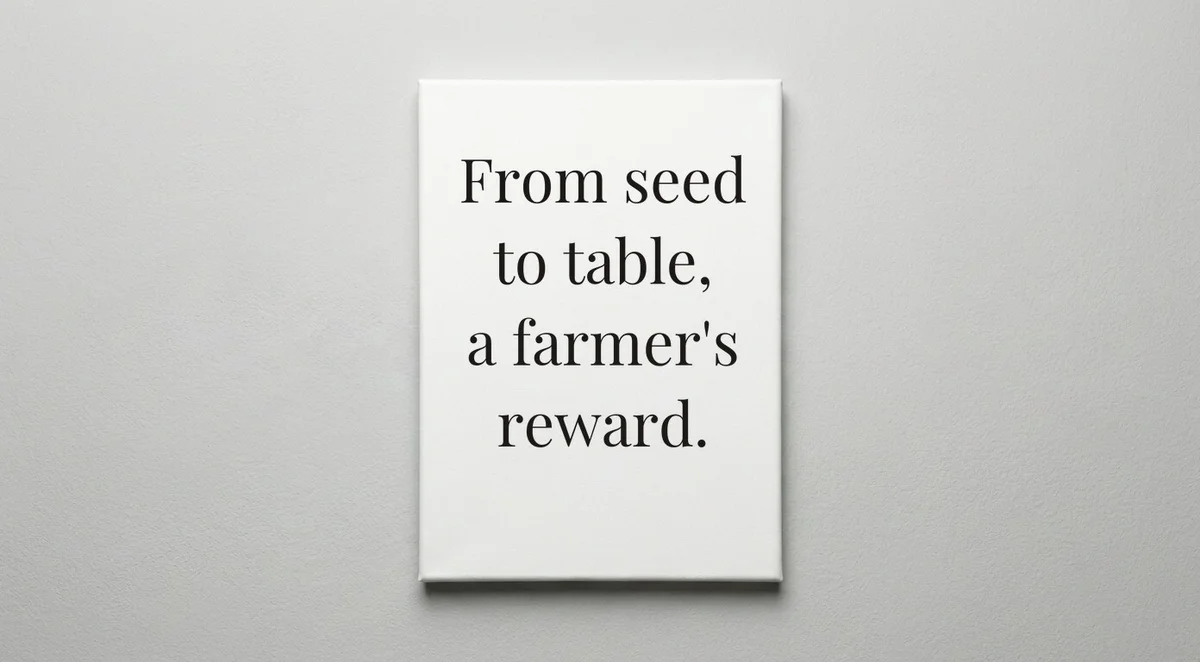 Farmer quote wall art - canvas print