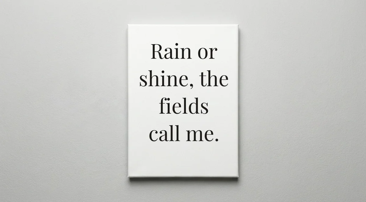 Farmer quote wall art - canvas print