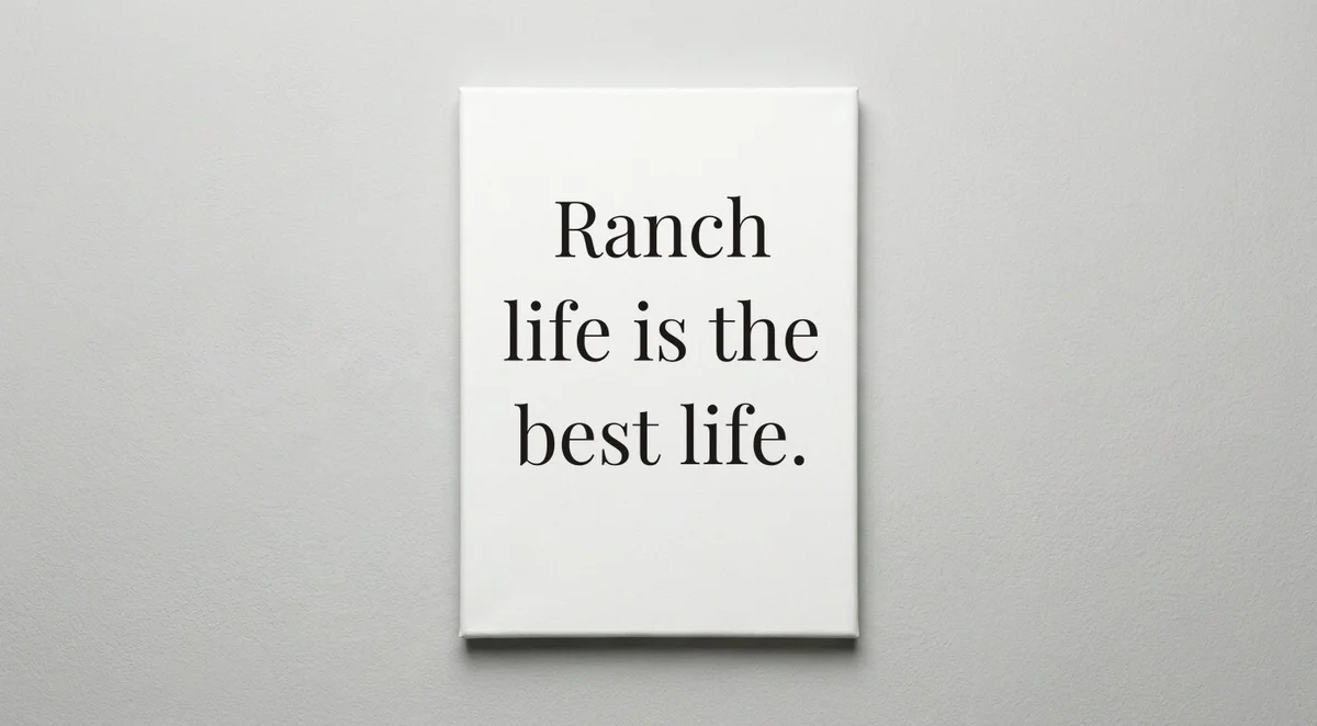 Rancher quote wall art - canvas print