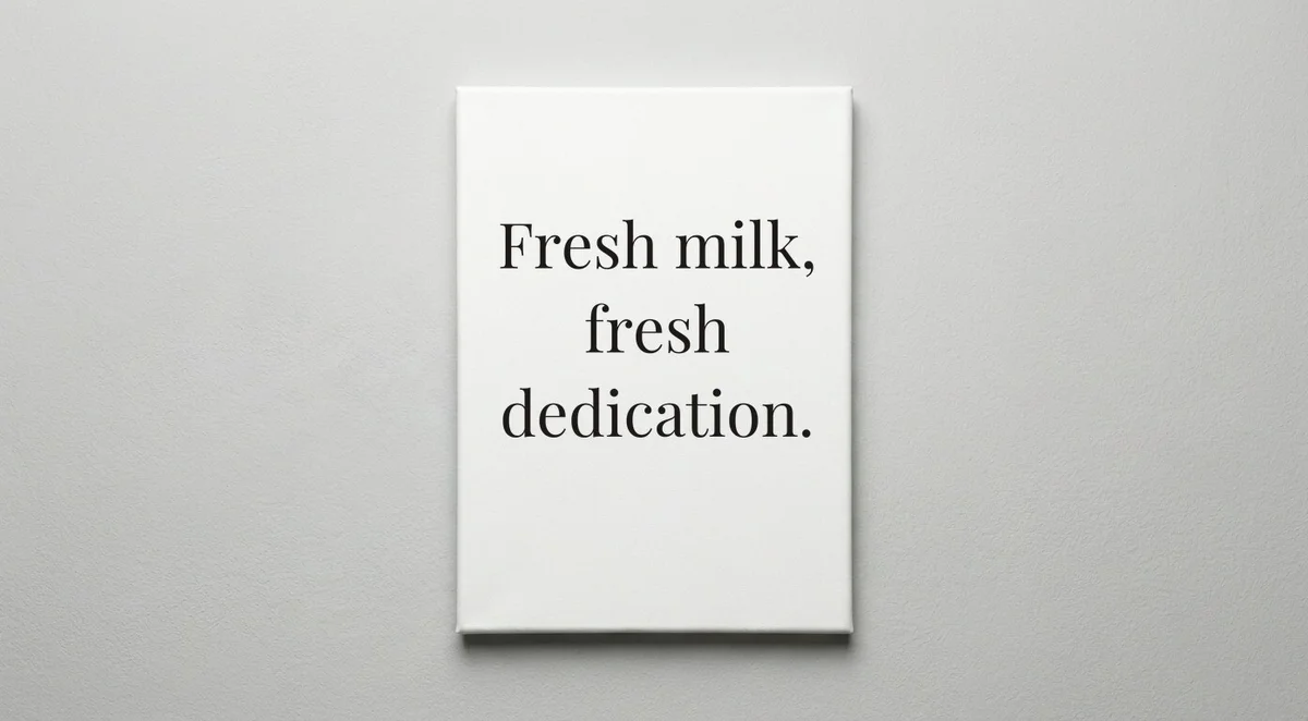 Dairy Farmer quote wall art - canvas print