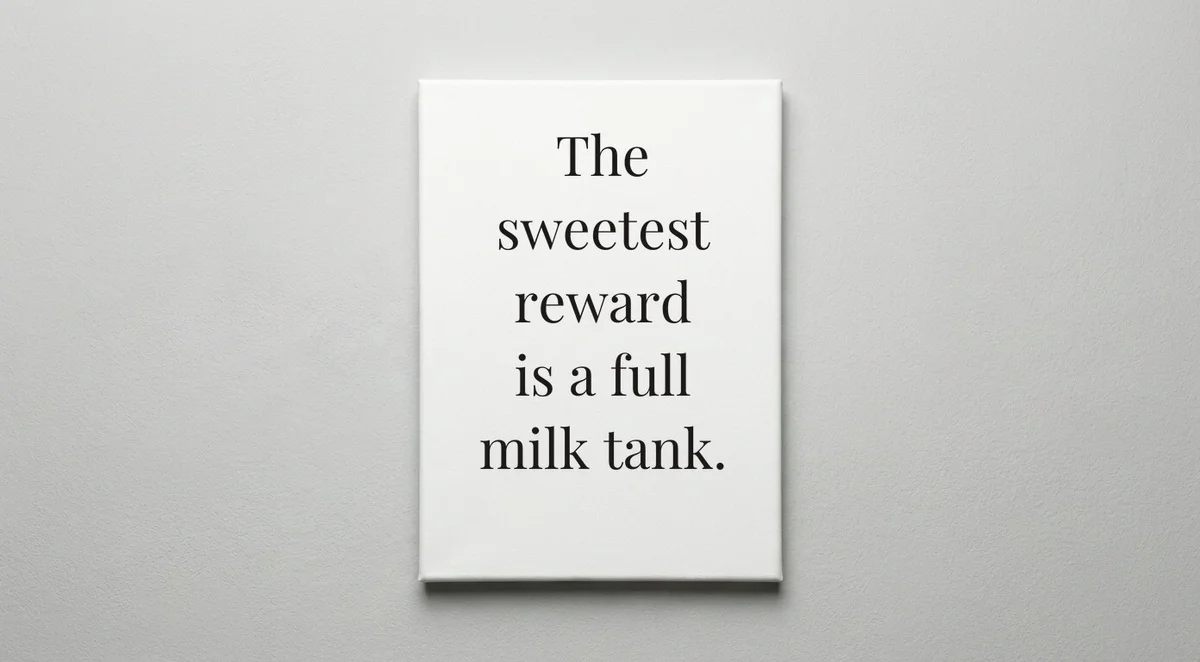 Dairy Farmer quote wall art - canvas print