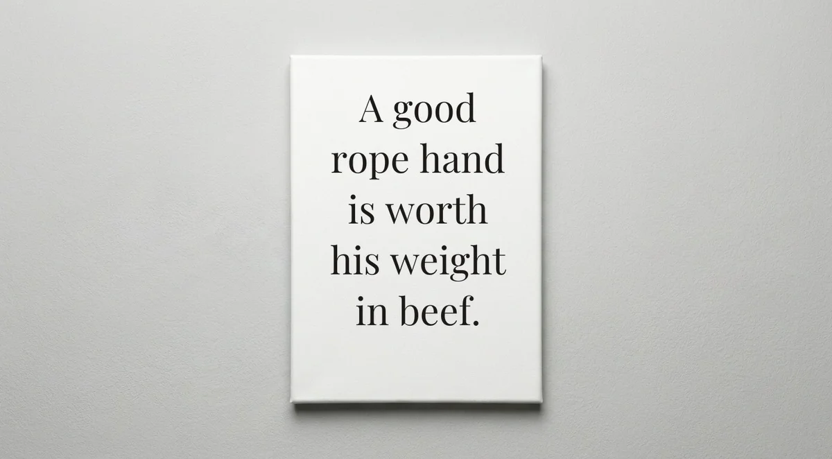 Cattle Rancher quote wall art - canvas print