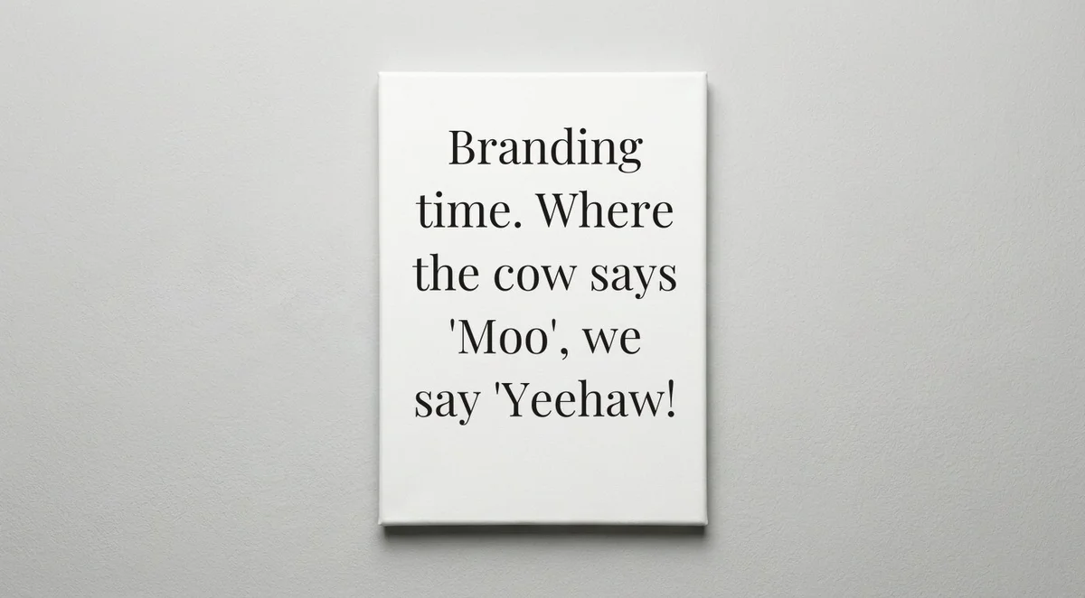 Cattle Rancher quote wall art - canvas print