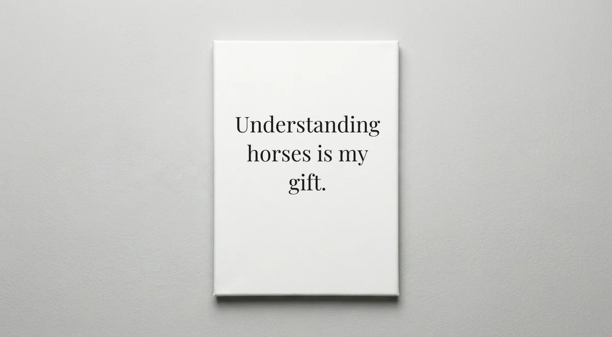 Horse Trainer quote wall art - canvas print