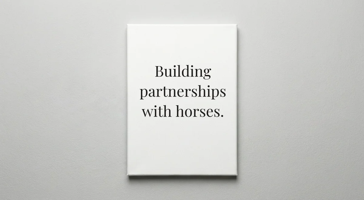 Horse Trainer quote wall art - canvas print