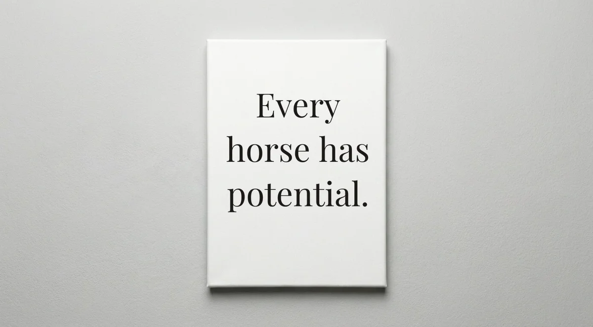 Horse Trainer quote wall art - canvas print