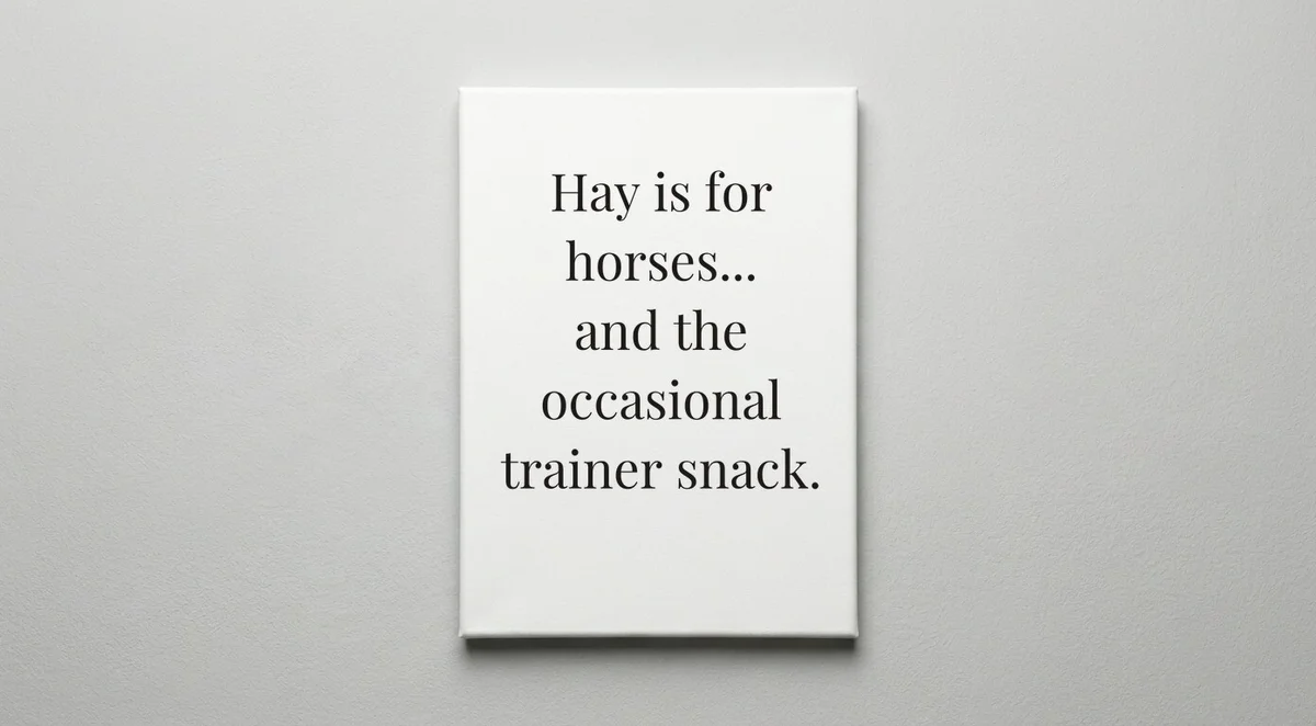 Horse Trainer quote wall art - canvas print