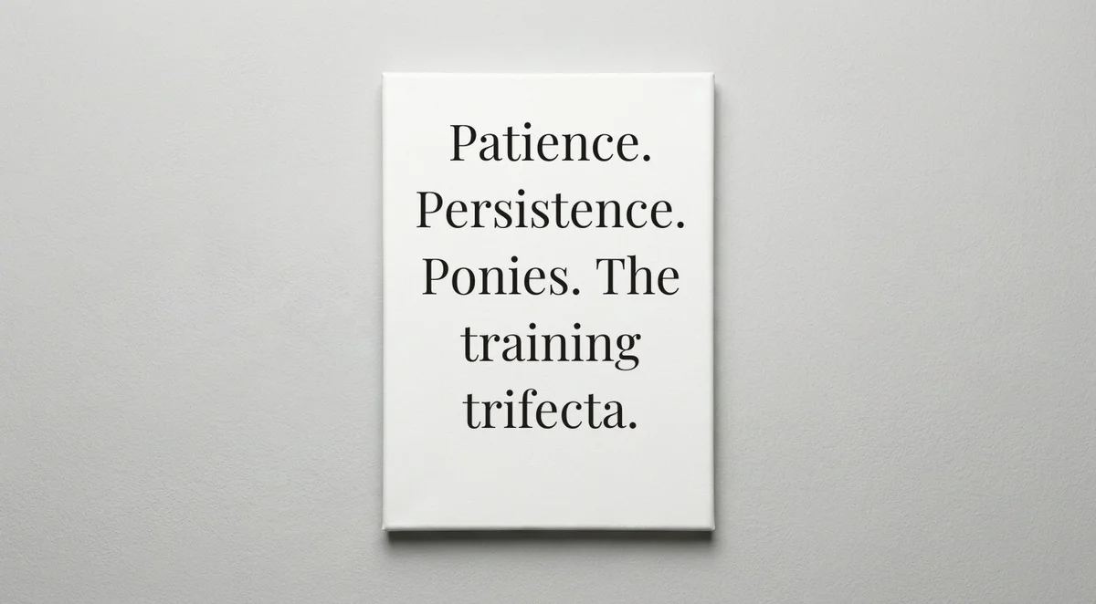 Horse Trainer quote wall art - canvas print