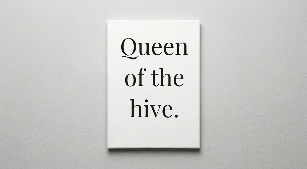 Beekeeper quote wall art - canvas print