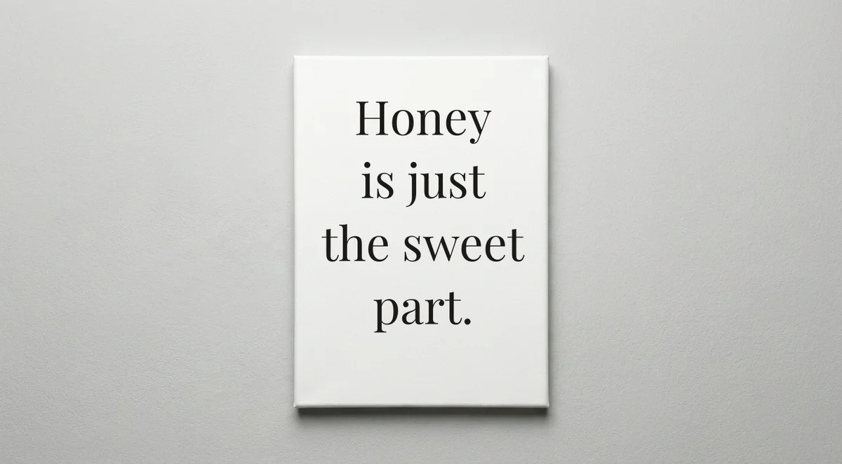 Beekeeper quote wall art - canvas print