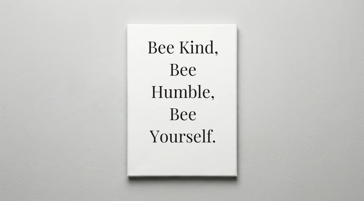 Beekeeper quote wall art - canvas print