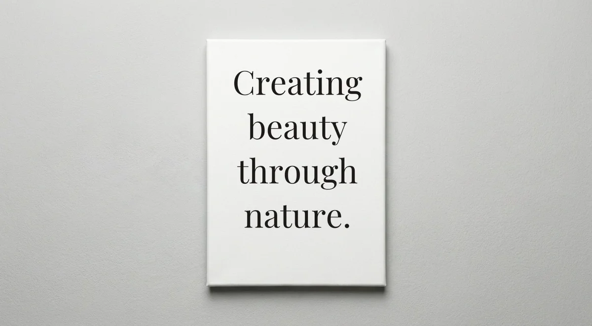 Florist quote wall art - canvas print