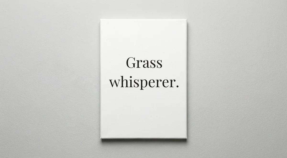 Groundskeeper quote wall art - canvas print