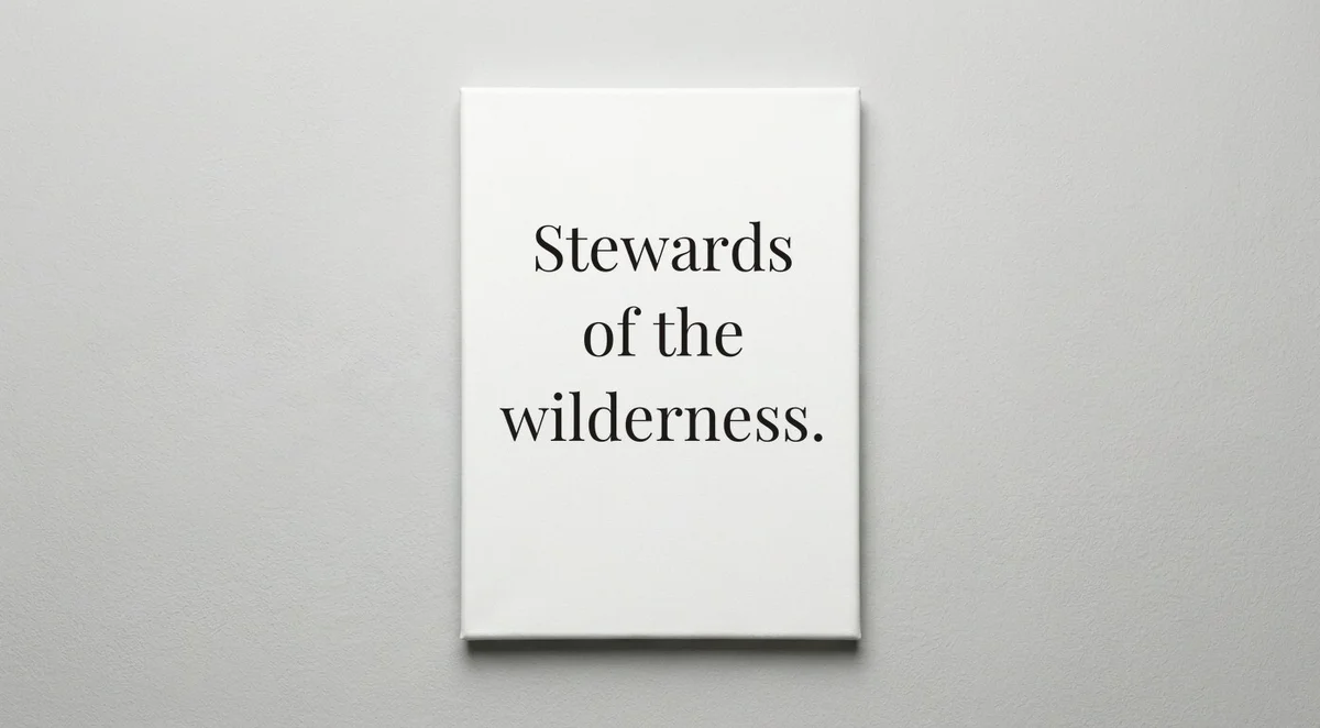 Forest Ranger quote wall art - canvas print