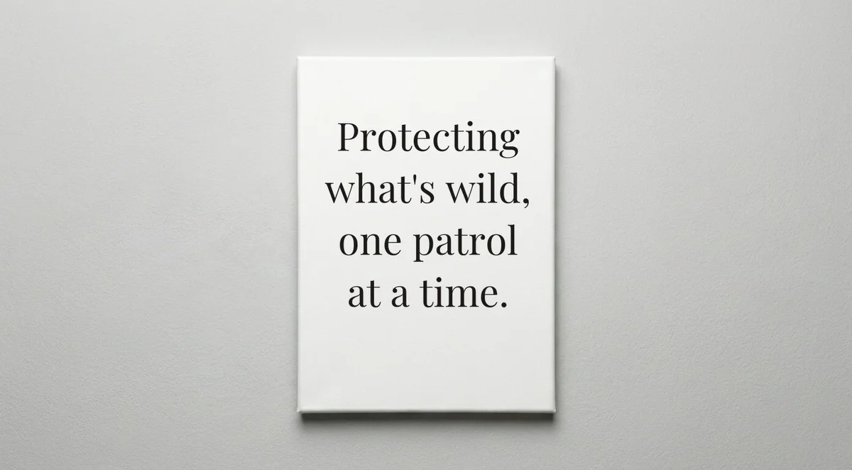 Forest Ranger quote wall art - canvas print