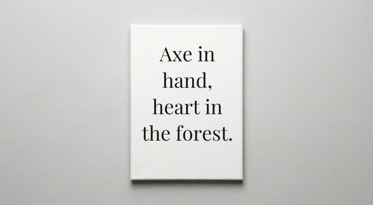 Forest Ranger quote wall art - canvas print