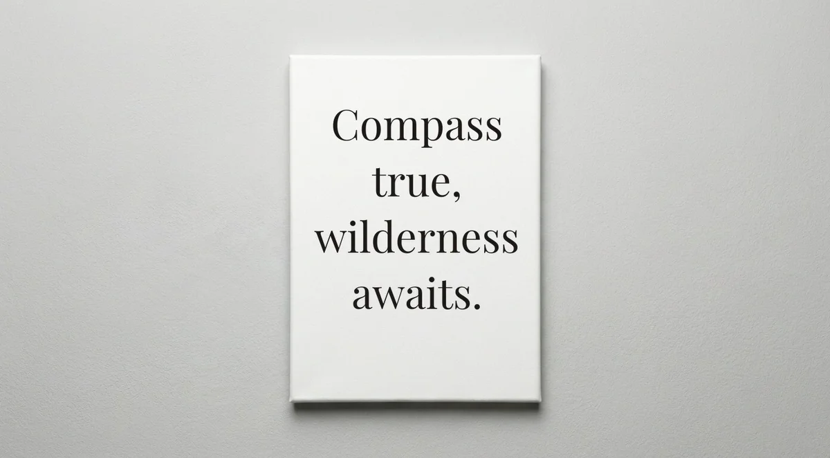 Forest Ranger quote wall art - canvas print
