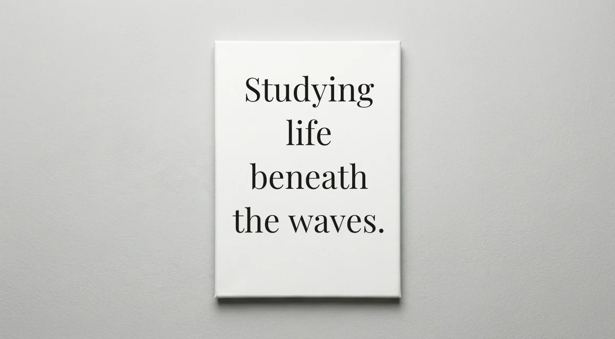 Marine Biologist quote wall art - canvas print