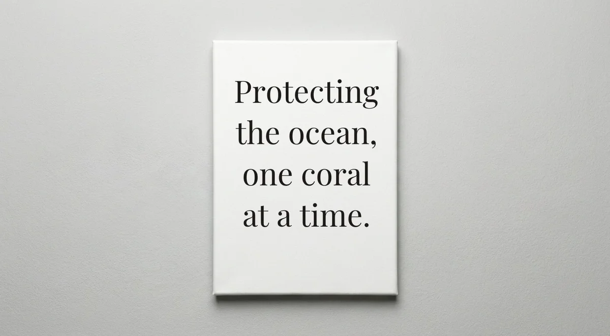 Marine Biologist quote wall art - canvas print