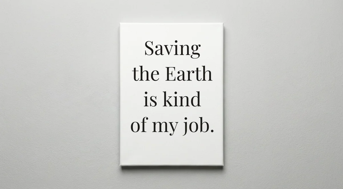 Environmental Scientist quote wall art - canvas print
