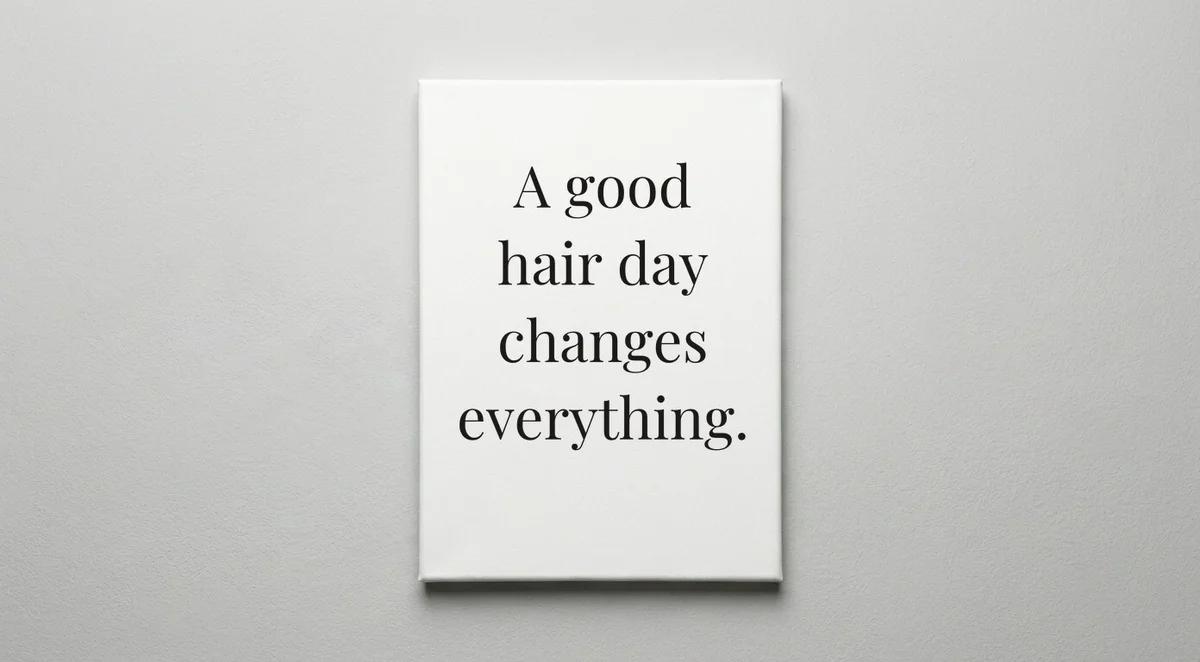 Hairdresser quote wall art - canvas print