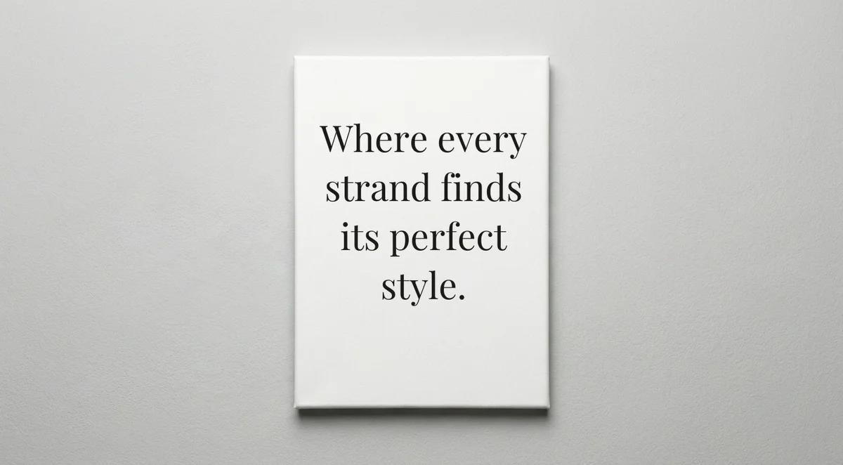 Hairdresser quote wall art - canvas print