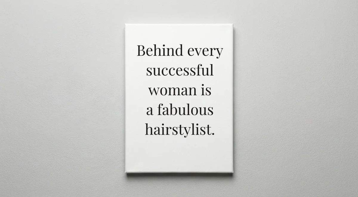 Hair Stylist quote wall art - canvas print