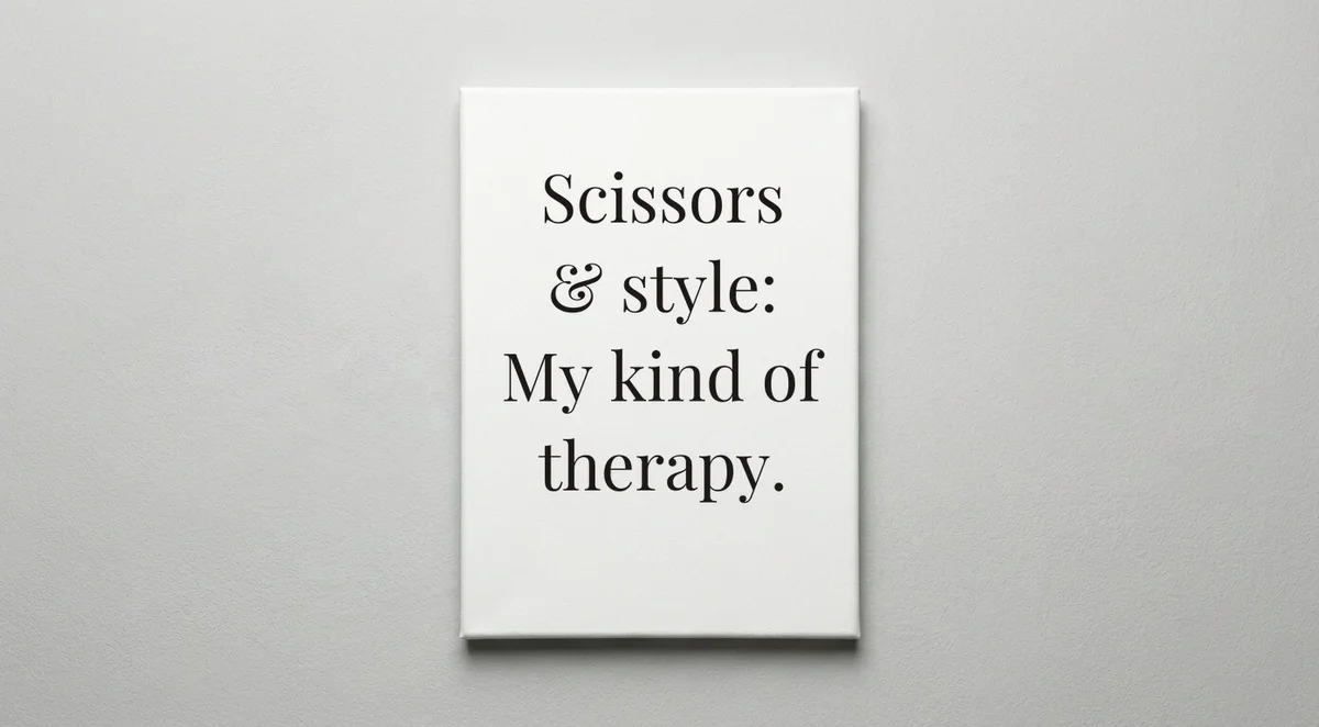 Hair Stylist quote wall art - canvas print