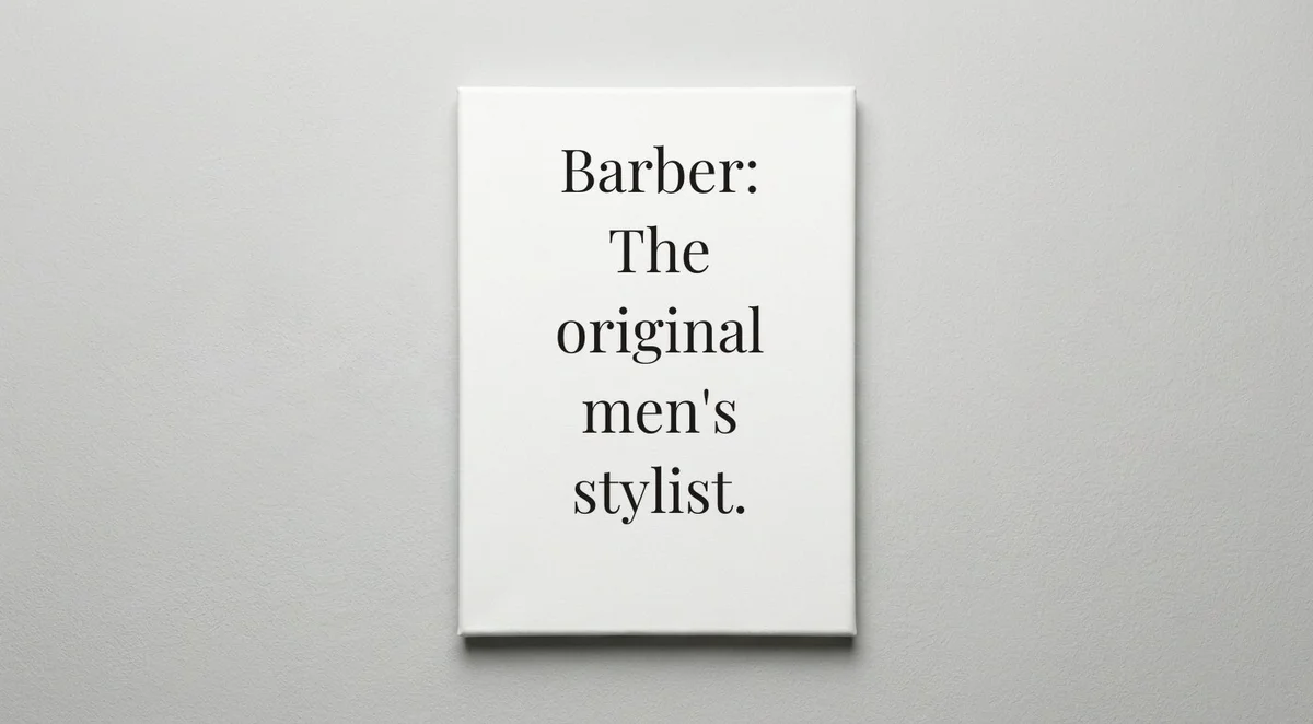 Barber quote wall art - canvas print