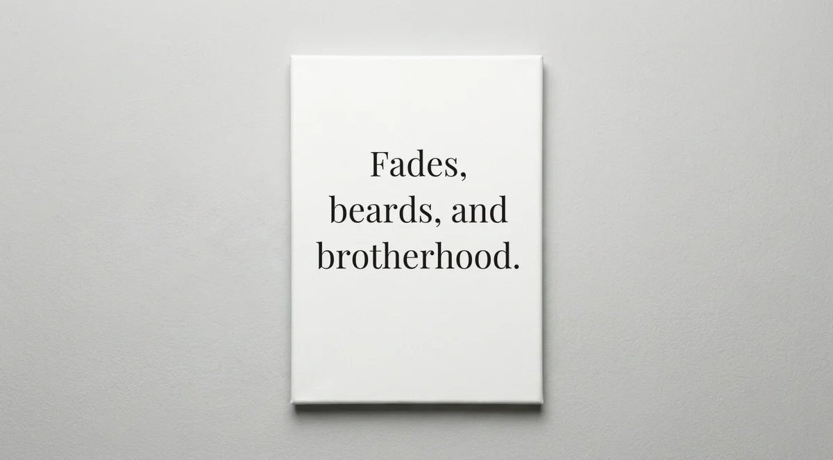 Barber quote wall art - canvas print