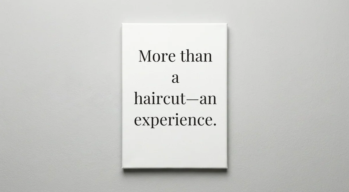Barber quote wall art - canvas print