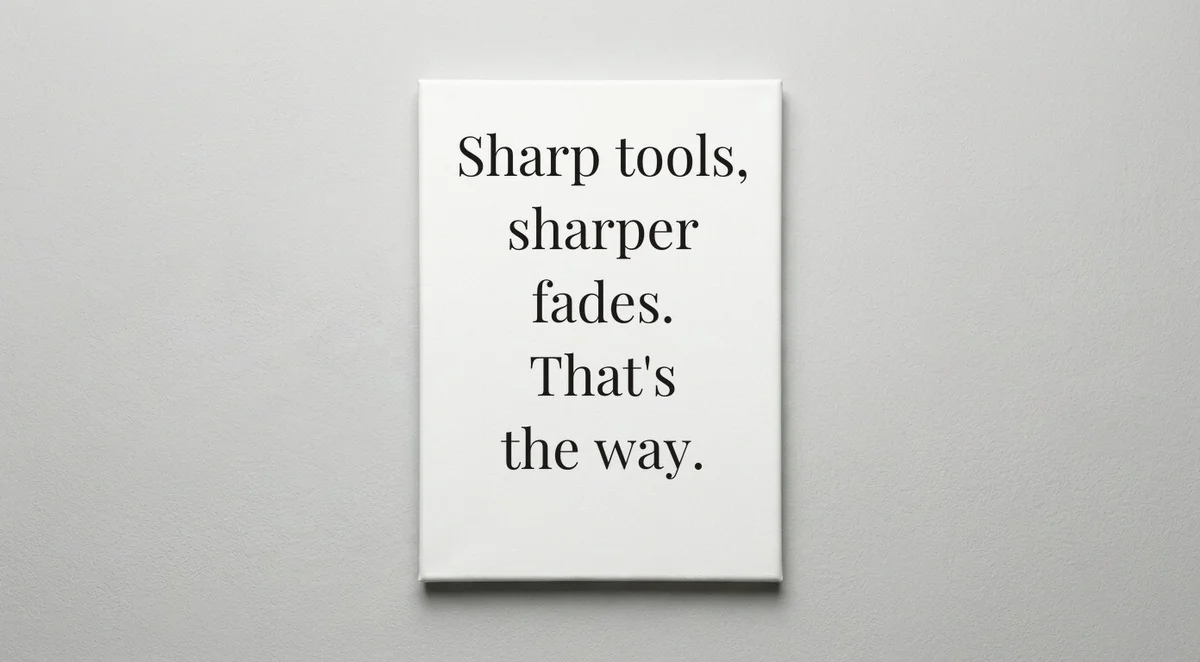 Barber quote wall art - canvas print