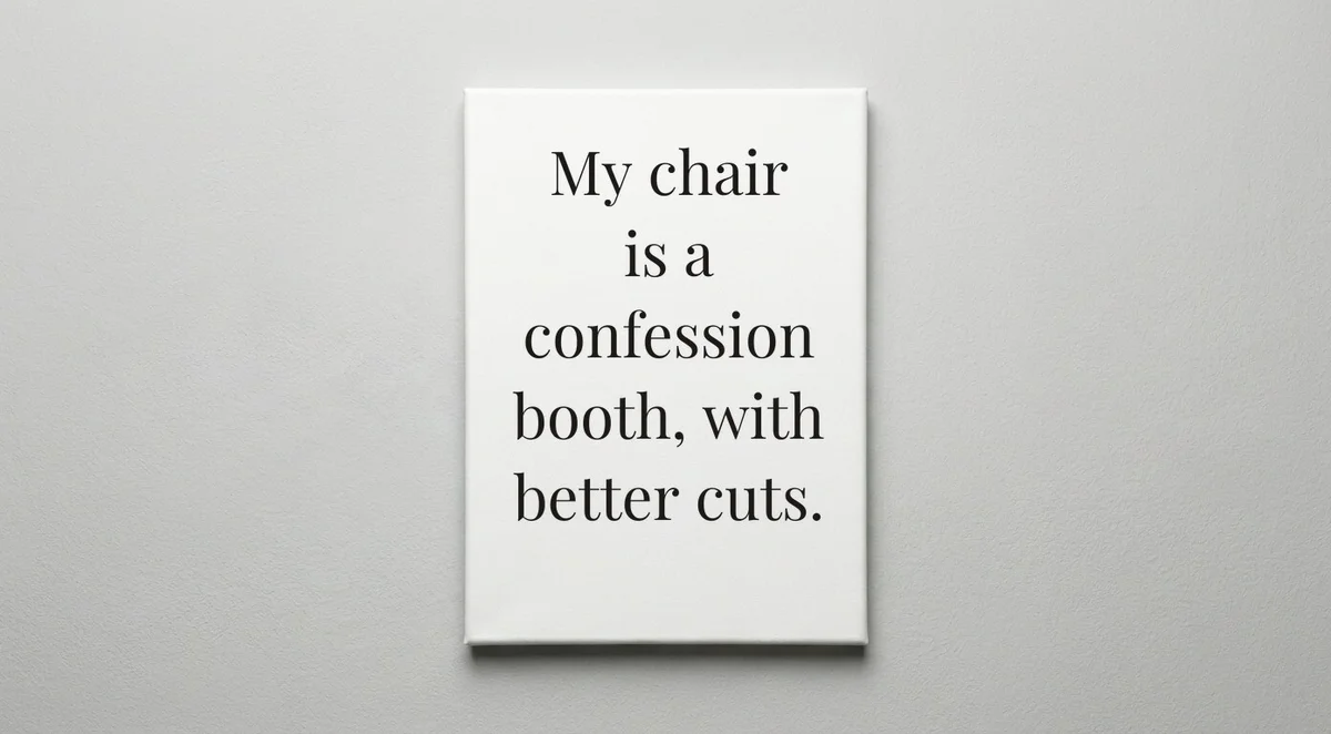 Barber quote wall art - canvas print