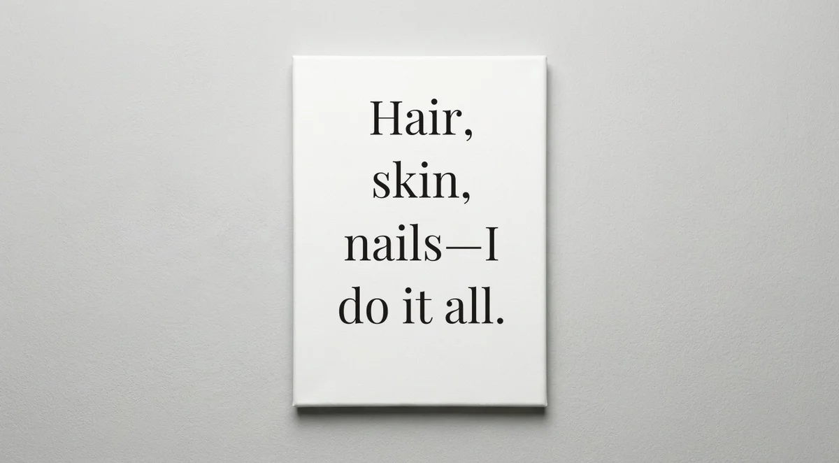 Cosmetologist quote wall art - canvas print