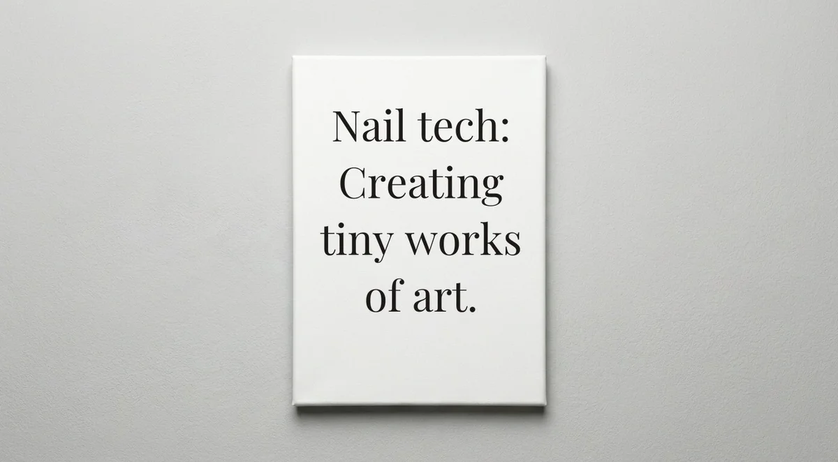 Nail Technician quote wall art - canvas print
