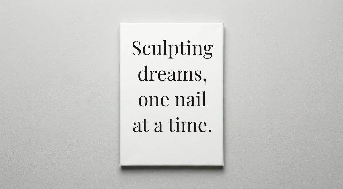 Nail Technician quote wall art - canvas print