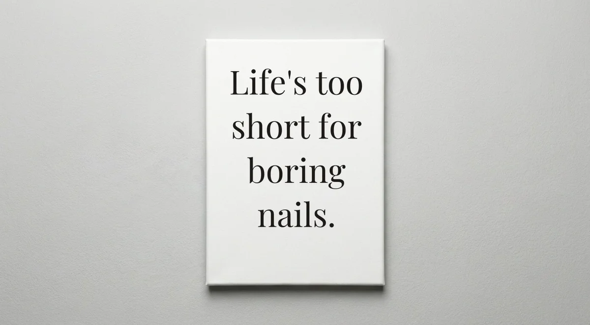 Nail Technician quote wall art - canvas print