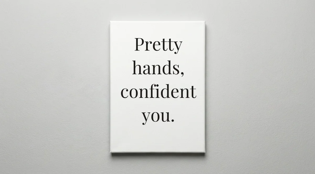 Manicurist quote wall art - canvas print