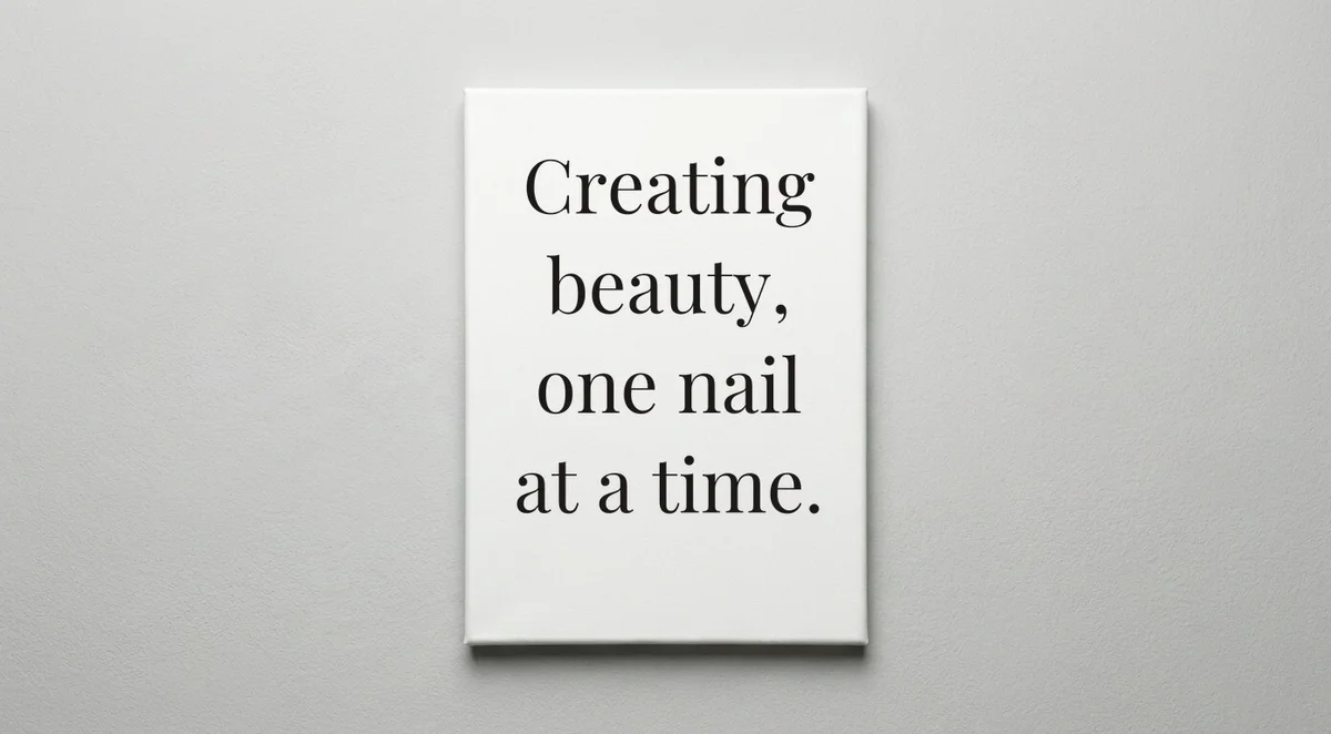 Manicurist quote wall art - canvas print