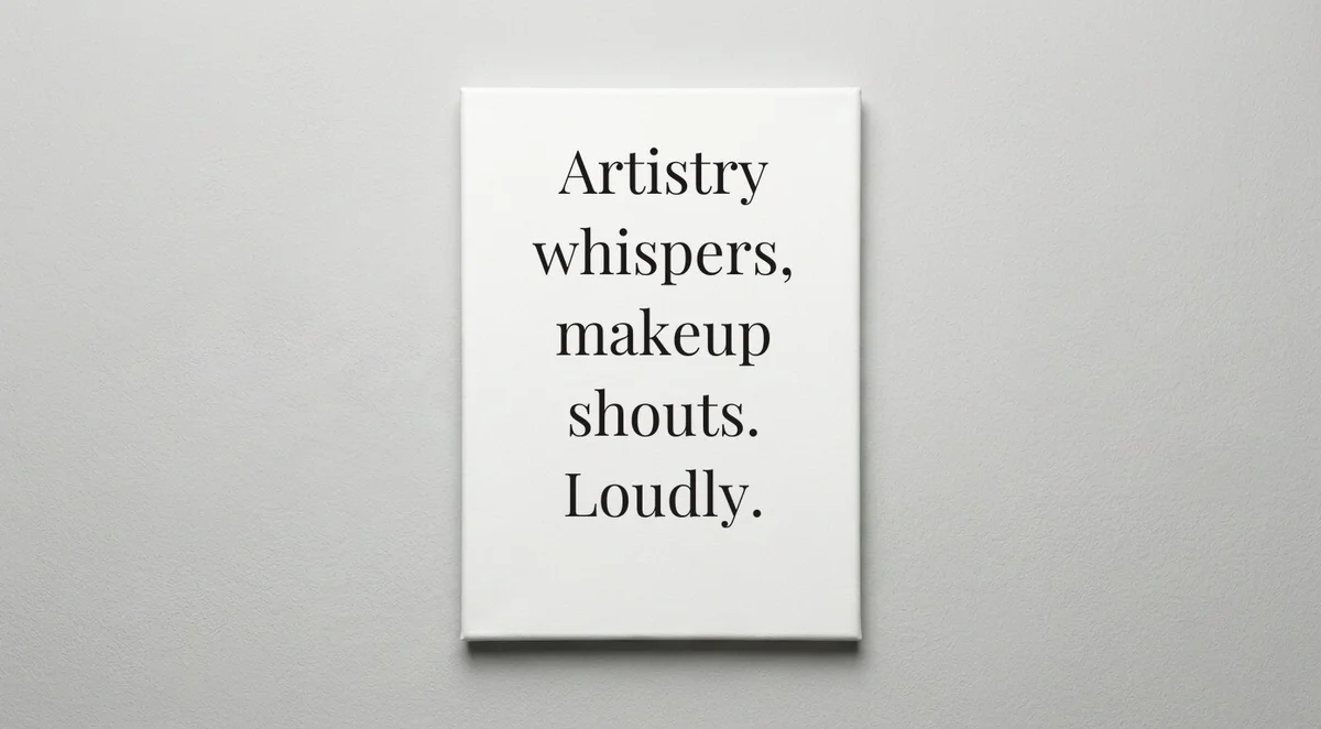 Makeup Artist quote wall art - canvas print