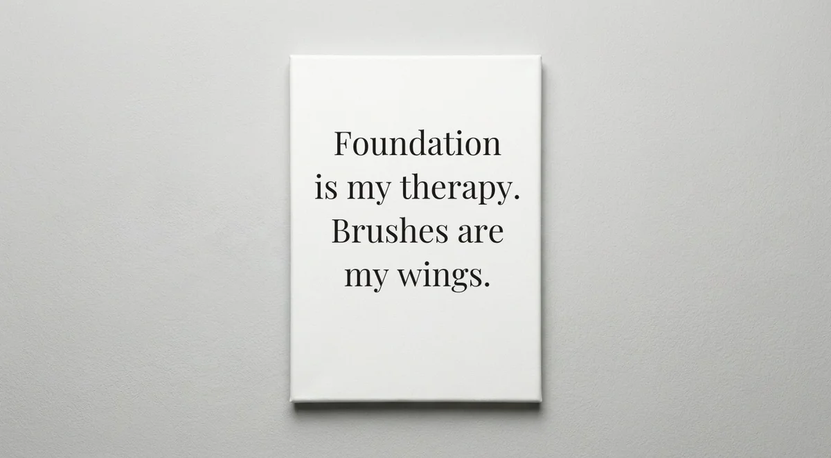 Makeup Artist quote wall art - canvas print