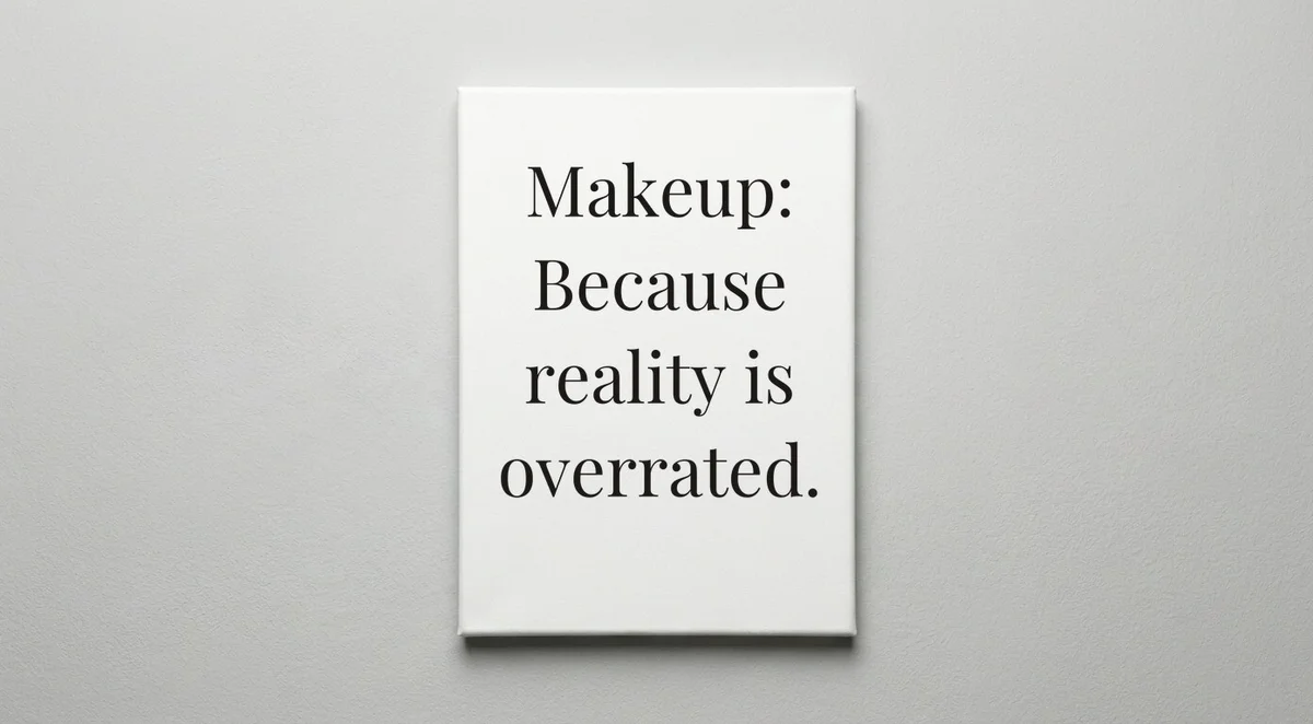 Makeup Artist quote wall art - canvas print