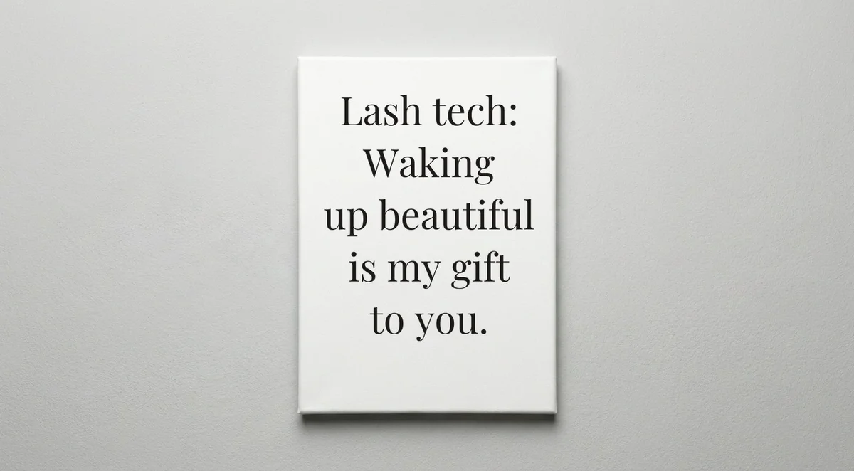 Lash Technician quote wall art - canvas print