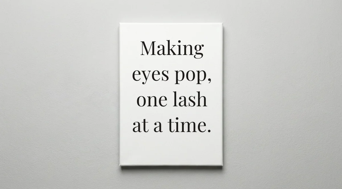 Lash Technician quote wall art - canvas print