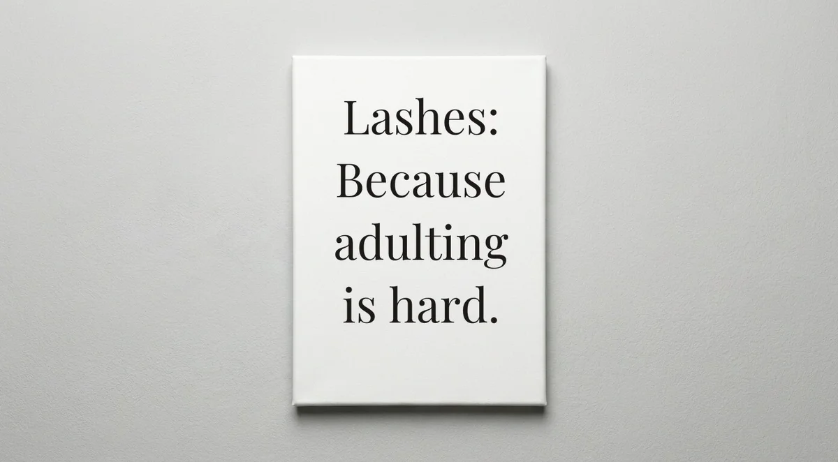Lash Technician quote wall art - canvas print