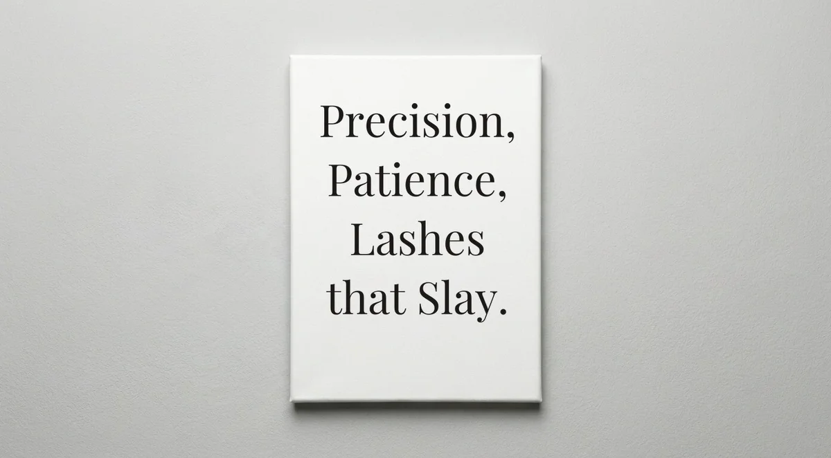 Lash Technician quote wall art - canvas print