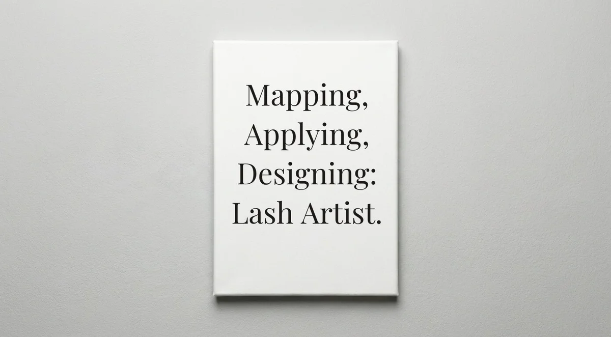 Lash Technician quote wall art - canvas print
