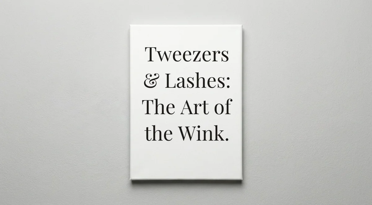 Lash Technician quote wall art - canvas print